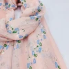 This 70*180 polyester-cotton foam printed fresh scarf is suitable for wearing during travel and taking photos in spring, autumn and winter Application Scenario